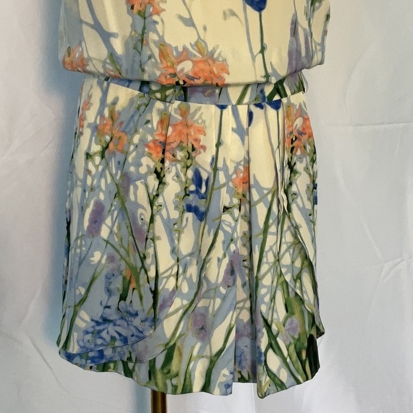 Cynthis Steffe Silk floral dress size 4 - Picture 2 of 5